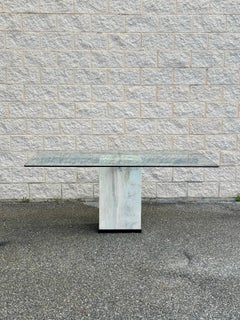 1970s Vintage Italian Travertine Dining Table