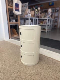 1970s Vintage Italian White Plastic Modular Cabinet by Anna Castelli Ferrieri