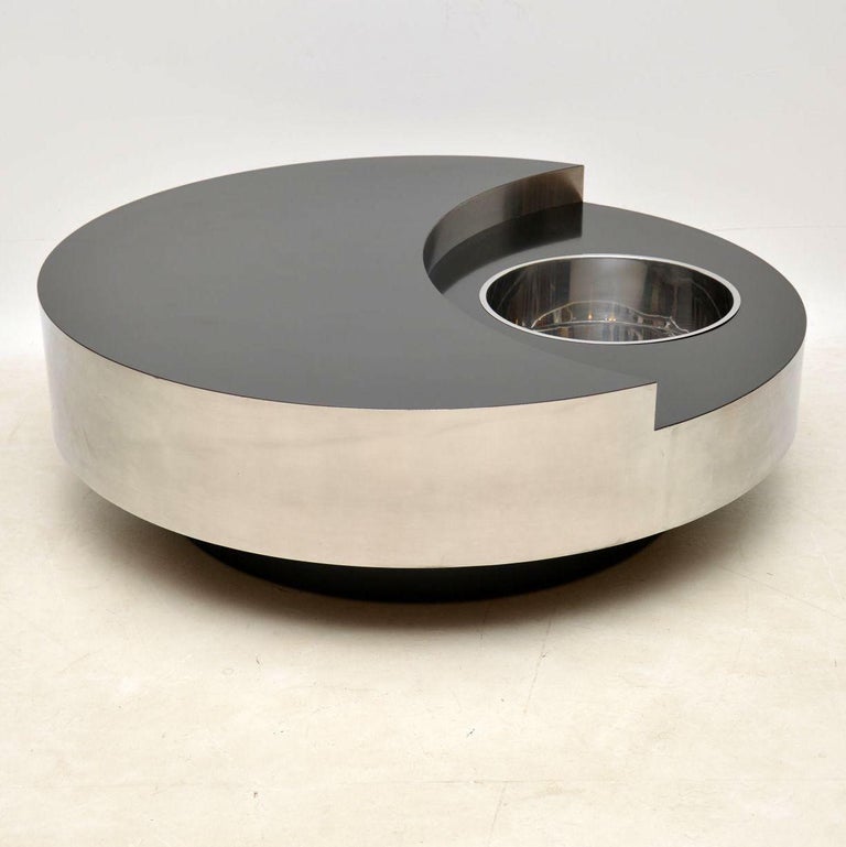 1970s Vintage Italian Yin Yang Coffee Table by Willy Rizzo at 1stDibs