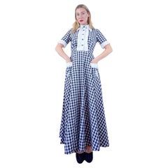 1970s Vintage Jean Varon gingham dress