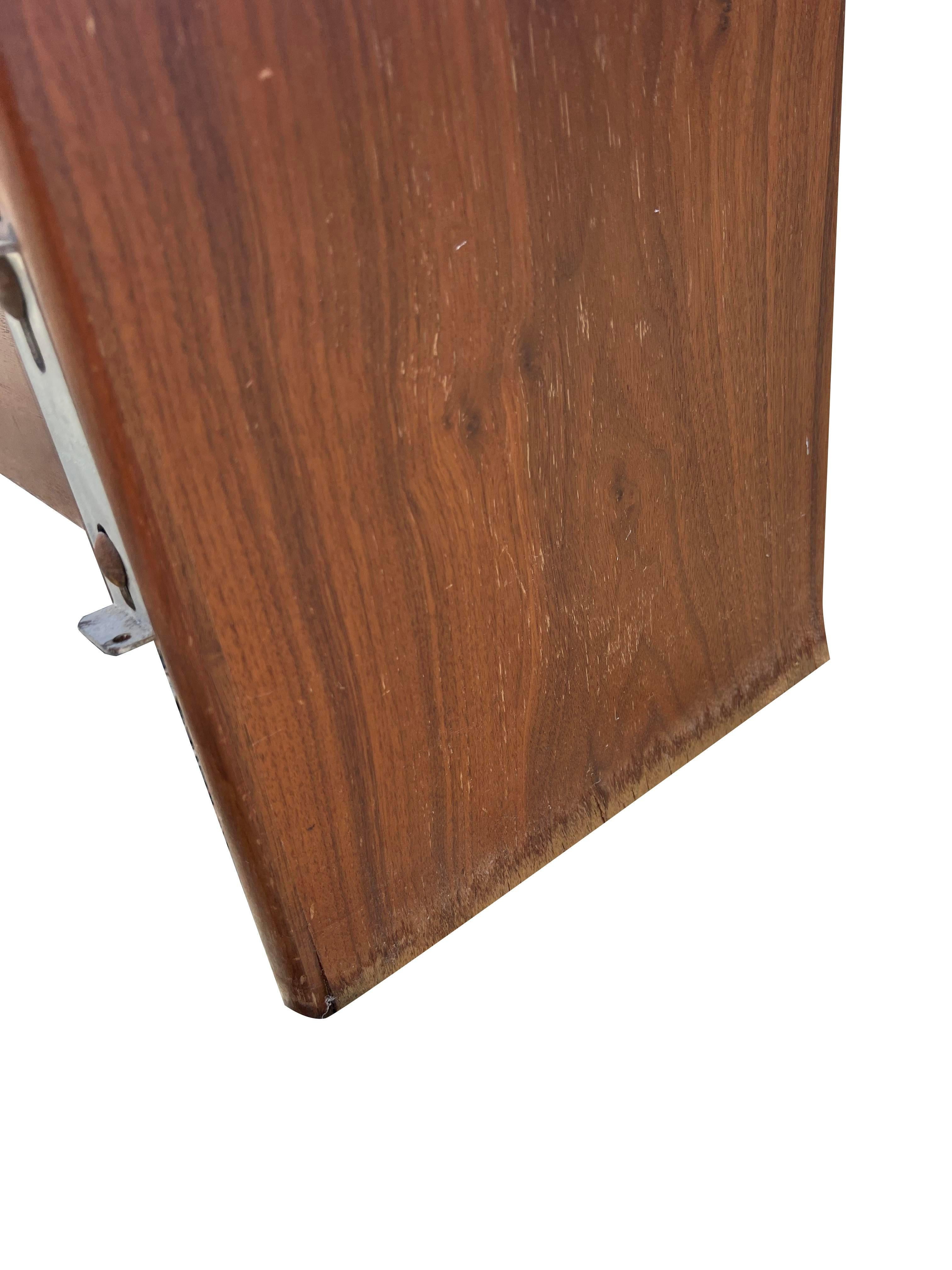 1970s Vintage Kipp Stewart Declaration Full Size Headboard With Sliding Doors In Good Condition For Sale In Saddle River, NJ
