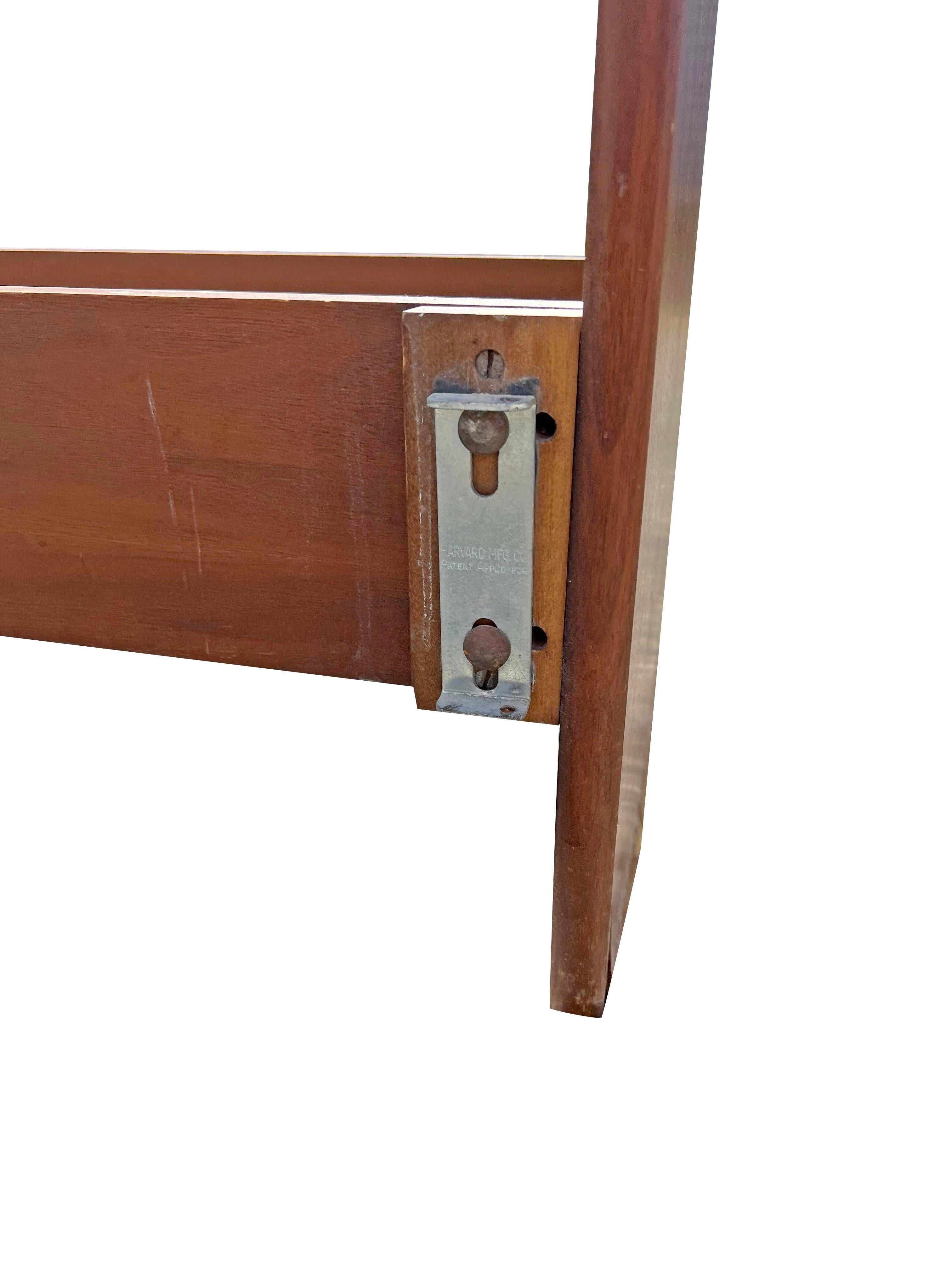 Late 20th Century 1970s Vintage Kipp Stewart Declaration Full Size Headboard With Sliding Doors For Sale