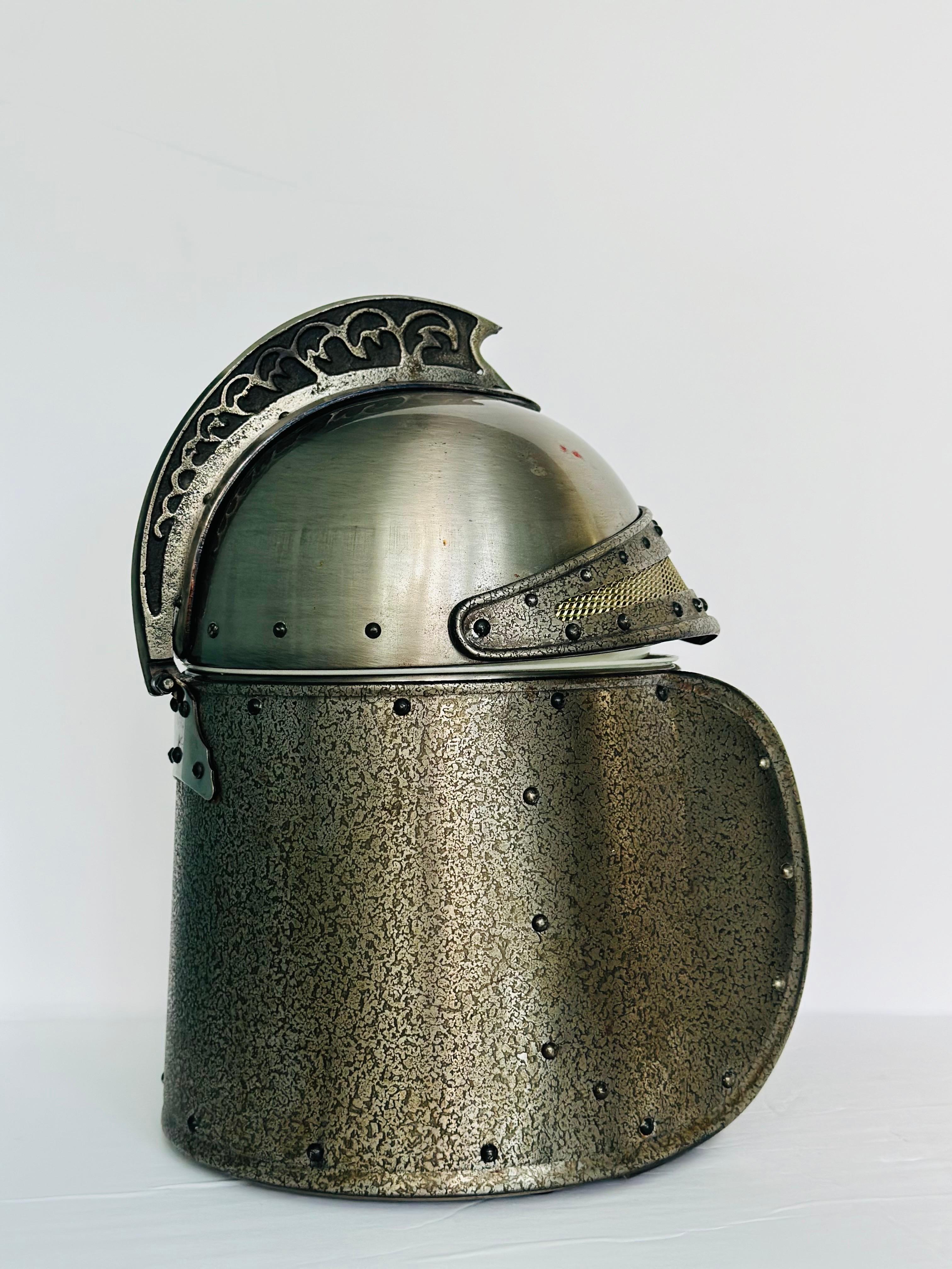 1970er Vintage Ritterhelm Zinn Skurrile Eiskübel (Japanisch)