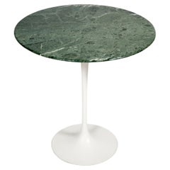 1970s Vintage Knoll Verdi Alpi Marble Tulip Side Table by Eero Saarinen