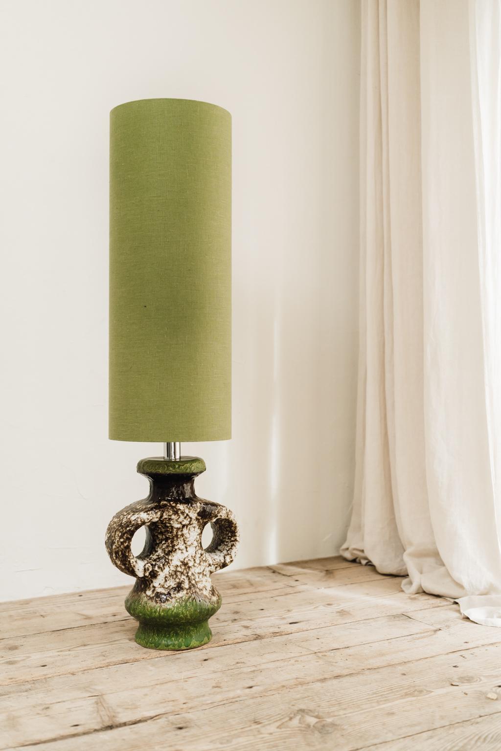 Glazed 1970s Vintage Lamp