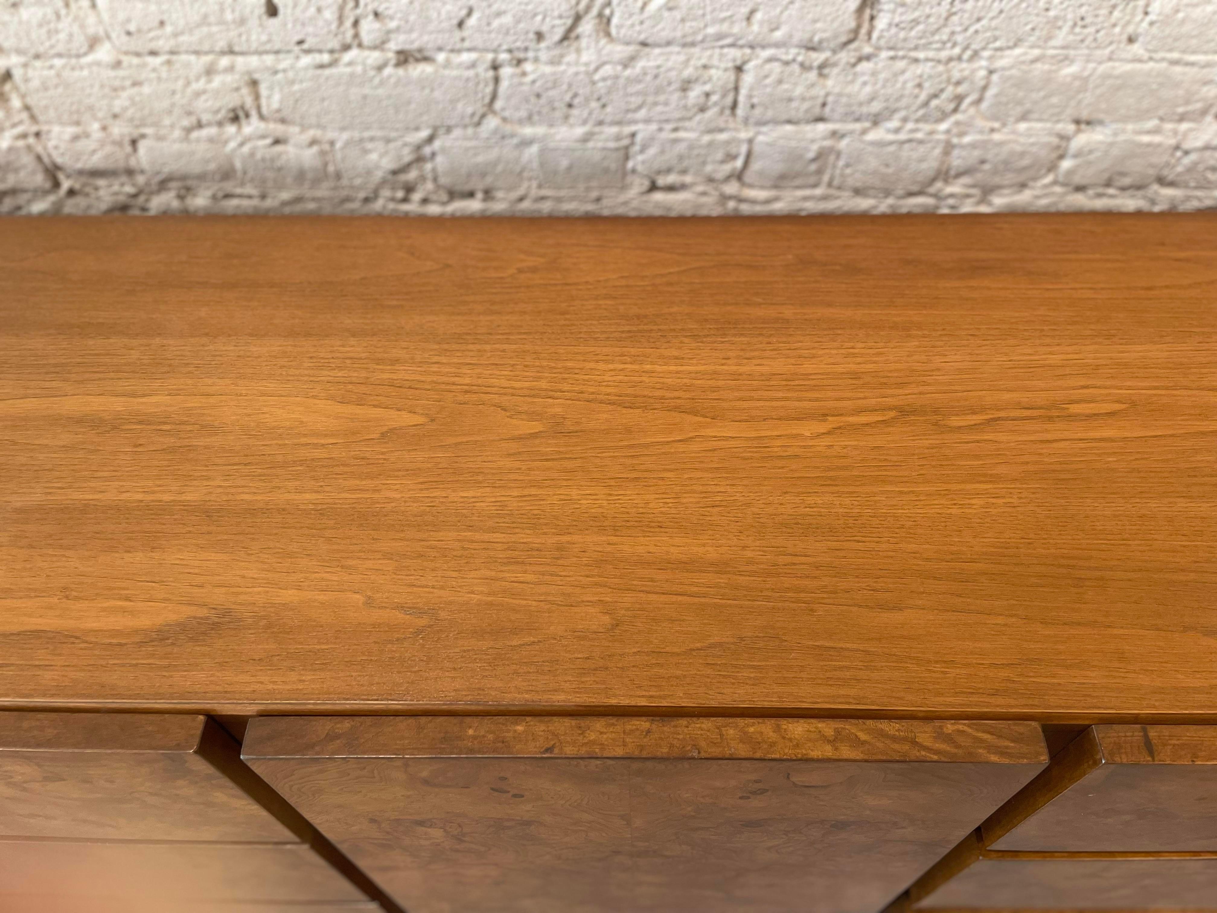 American 1970s Vintage Lane Burlwood Dresser