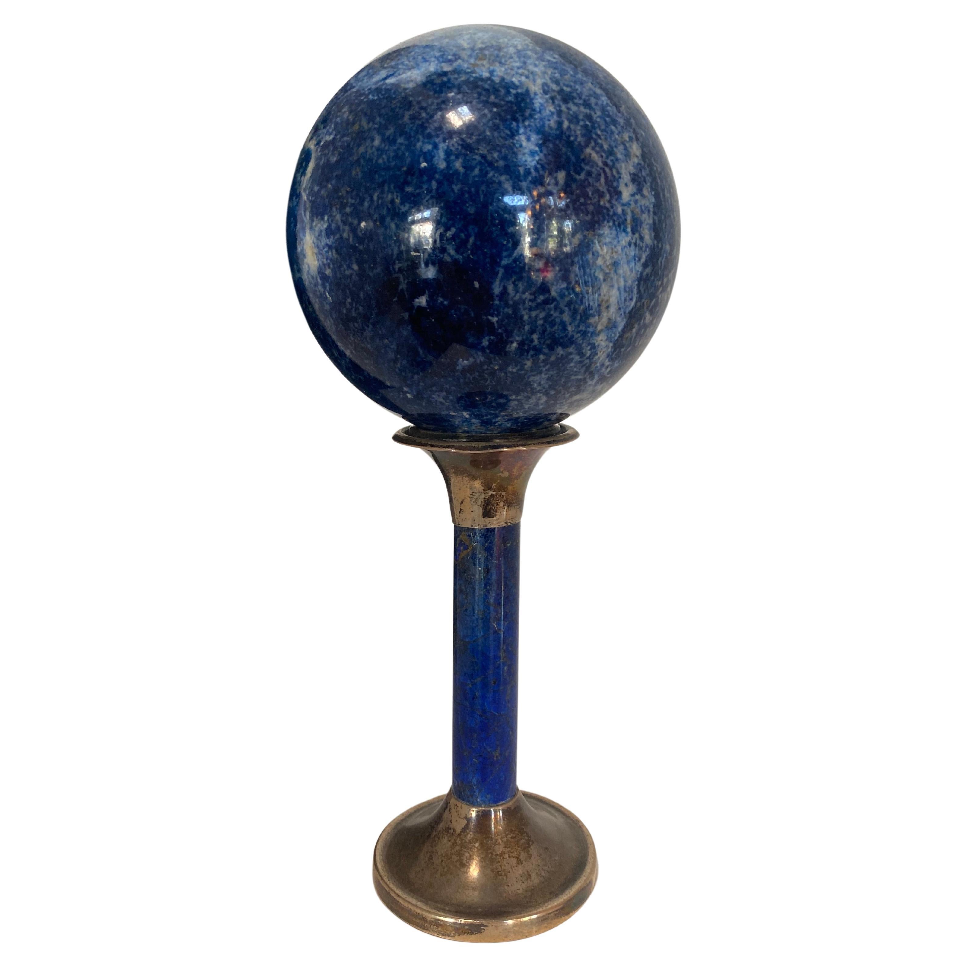 1970s Vintage Large Lapis Lazuli Sphere For Sale