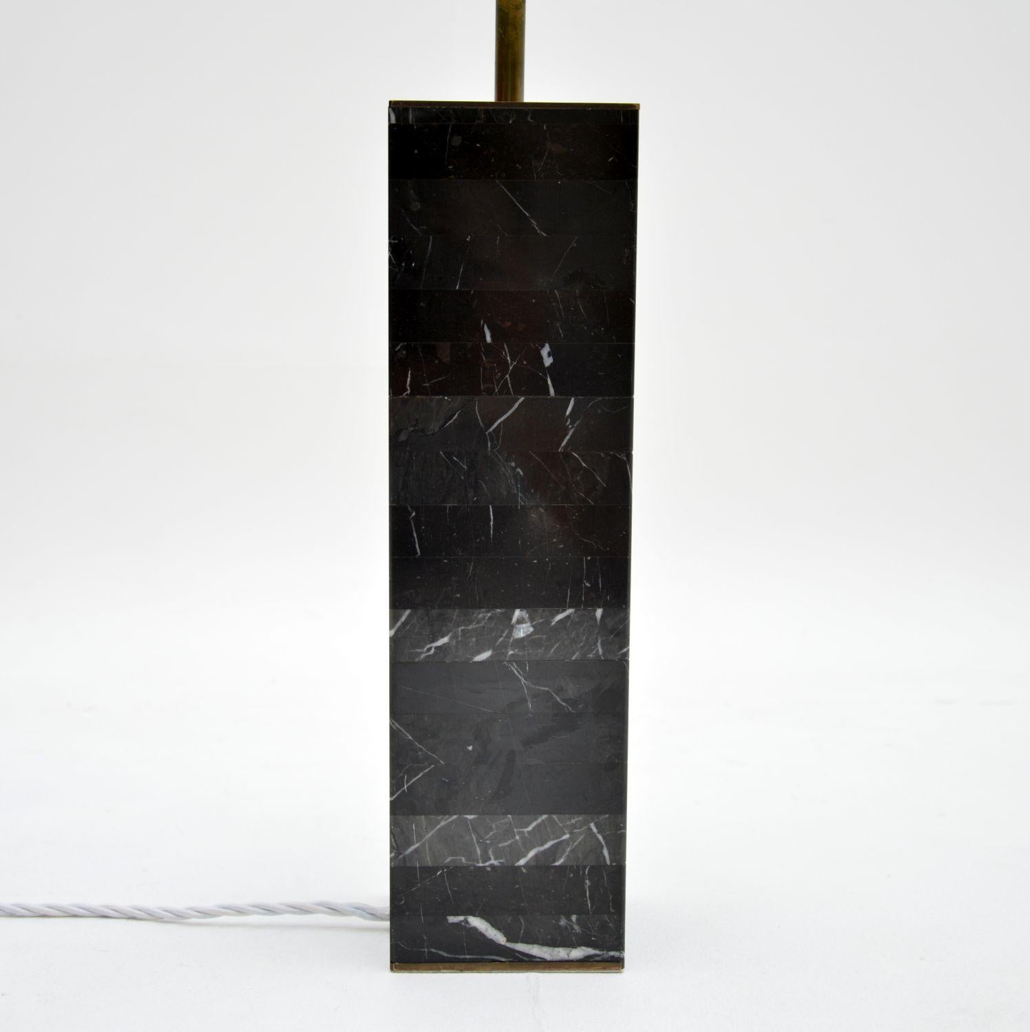 1970's Vintage Layered Marble Table Lamp For Sale 1