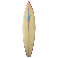 1970s Retro Lightning Bolt Gerry Lopez Model Surfboard