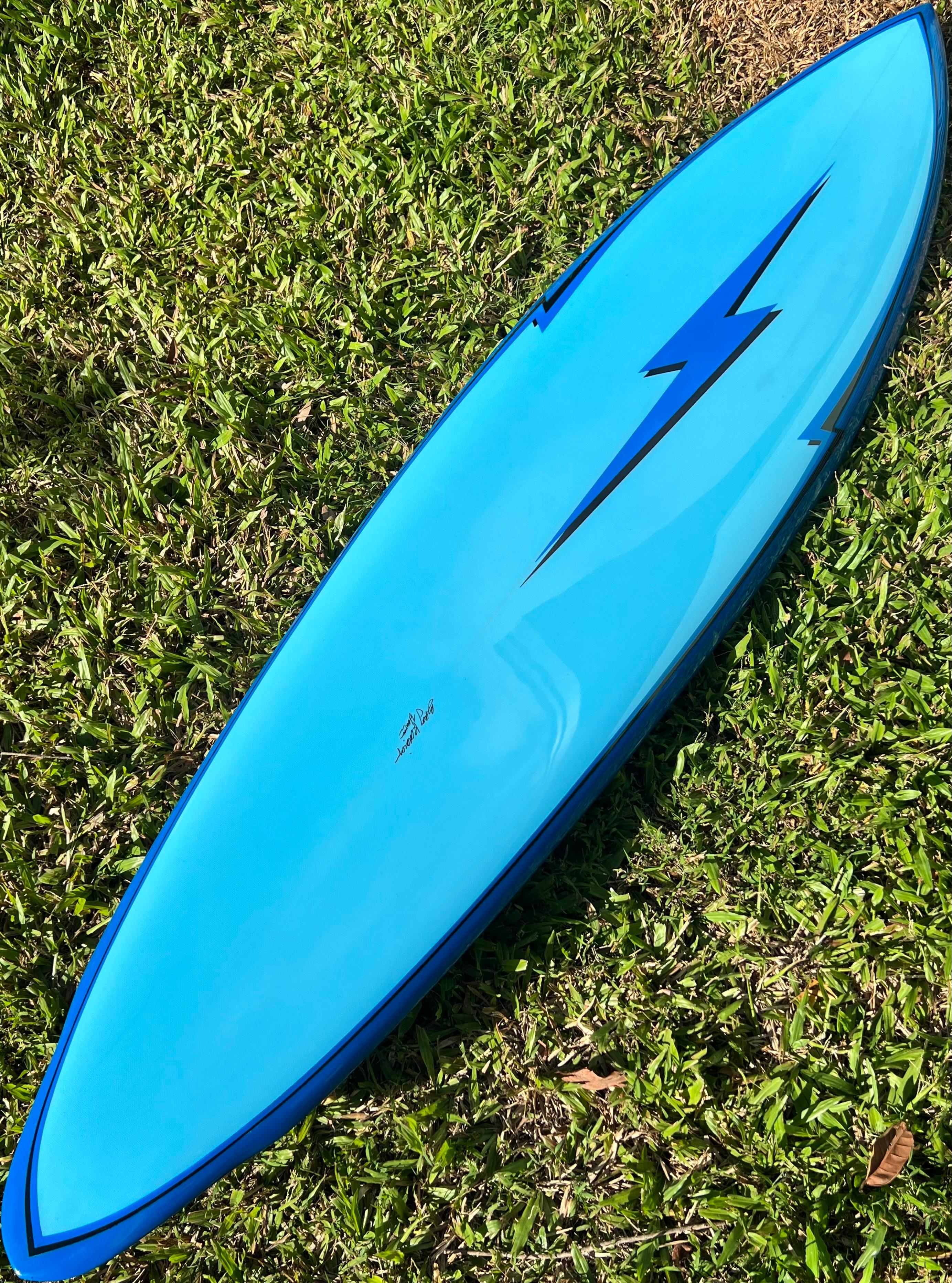 76 lightning bolt surfboard