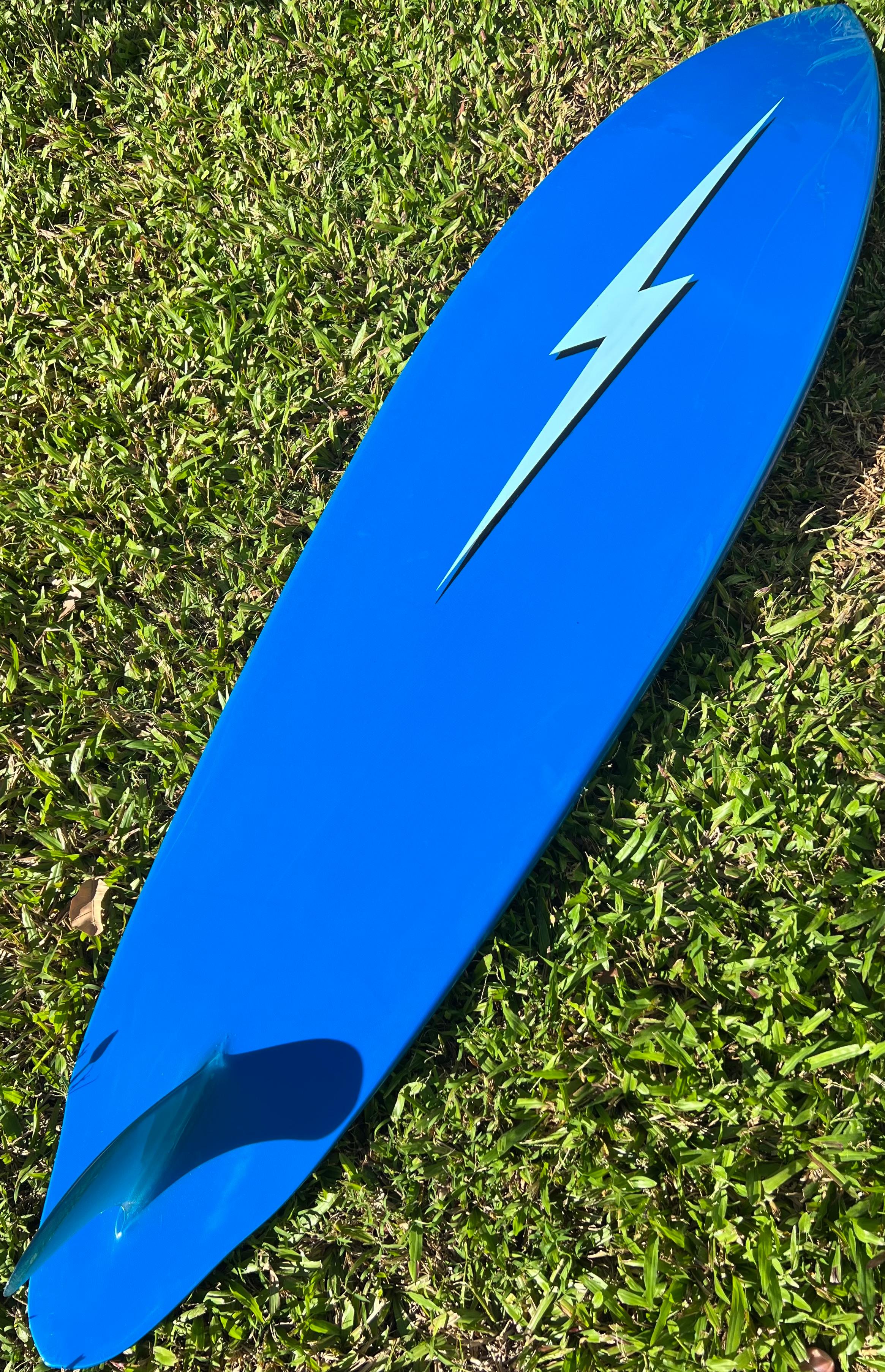 American 1970s Vintage Lightning Bolt surfboard by Barry Kanaiaupuni 