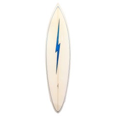 1970s Used Lightning Bolt Surfboard by Barry Kanaiaupuni