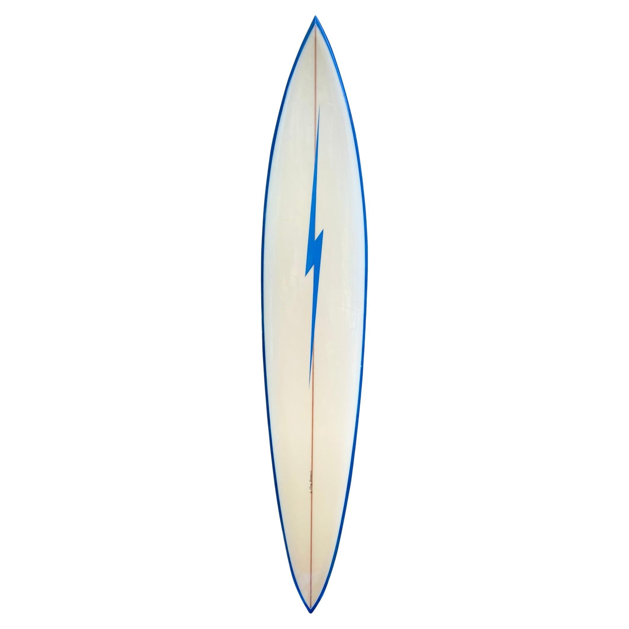 1970s Vintage Lightning Bolt Surfboard by Barry Kanaiaupuni