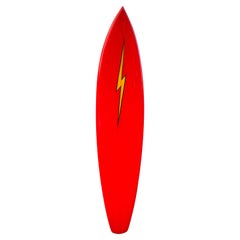 1970s Vintage Lightning Bolt surfboard shaped by Gerry Lopez