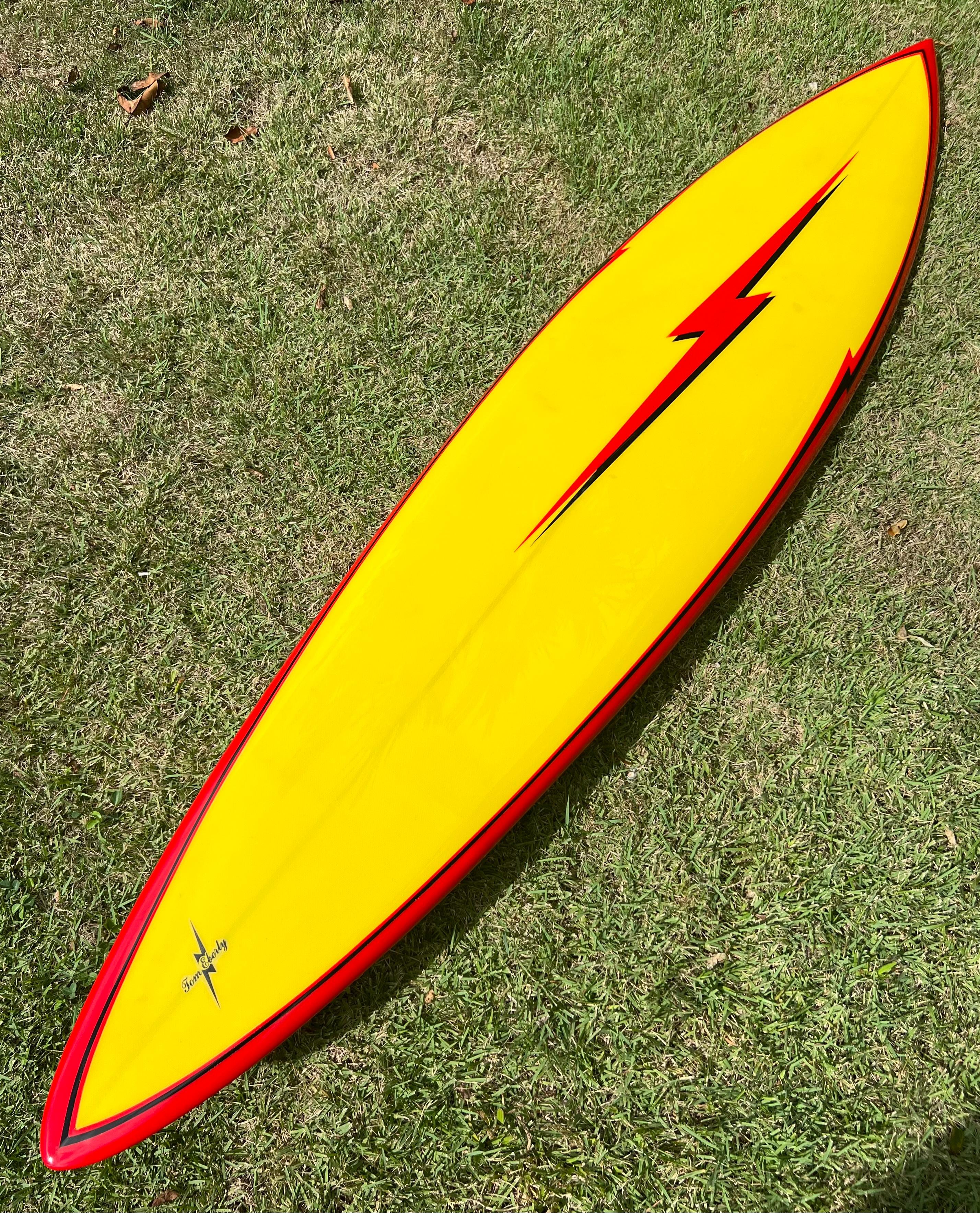 Américain Surfboard Lightning Bolt des années 1970 en forme de Tom Eberly