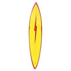 1970s Vintage Lightning Bolt Surfboard shaped by Tom Eberly