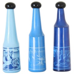 Vintage Bottle, Salvador Dali for Rosso Antico Ltd, Italy 1970s, set of three