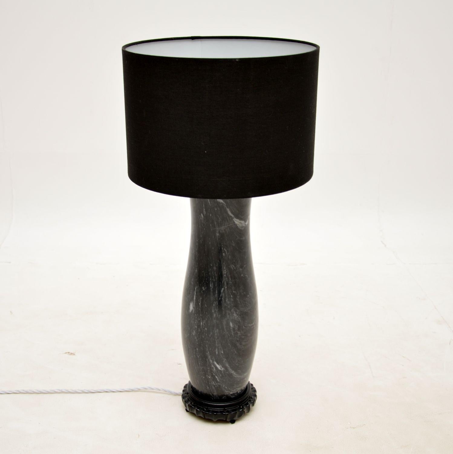 Mid-Century Modern 1970s Vintage Marble Table Lamp For Sale