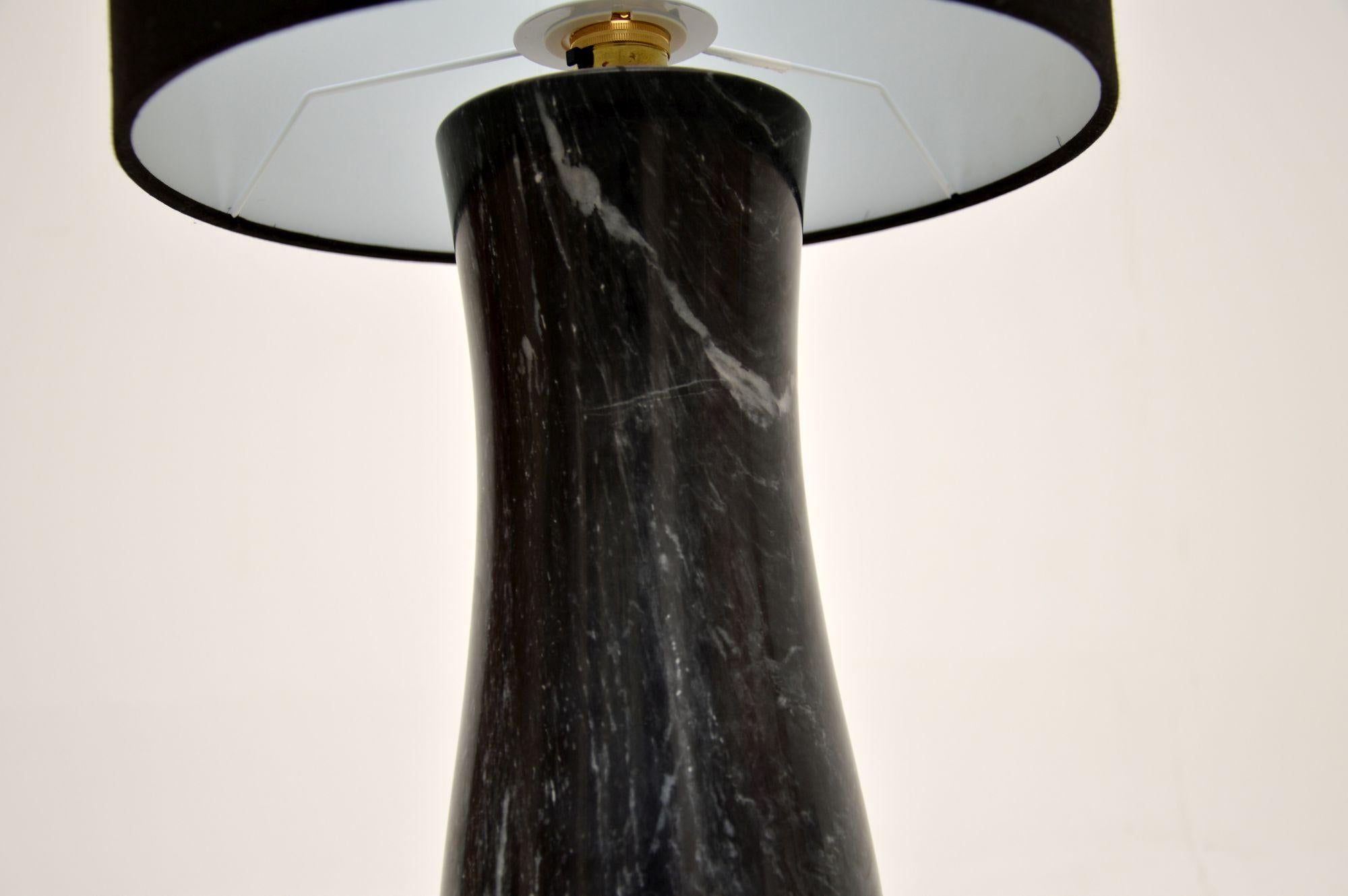 1970s Vintage Marble Table Lamp In Good Condition For Sale In London, GB