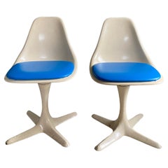 1970s, Vintage Maurice Burke Tulip Chairs, Pair