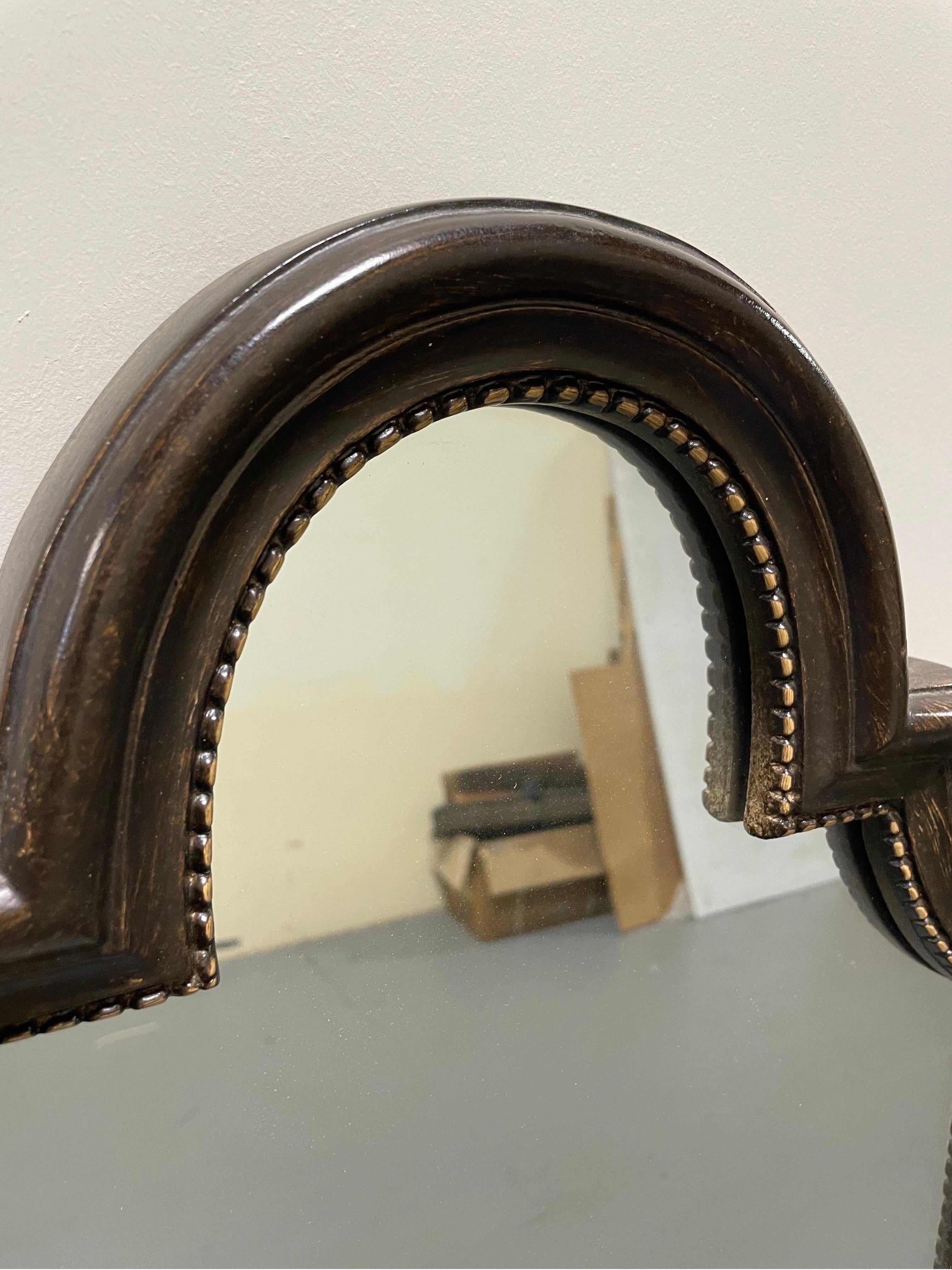 1970s Vintage Mediterranean Style Triple Dresser Mirror In Good Condition For Sale In W Allenhurst, NJ