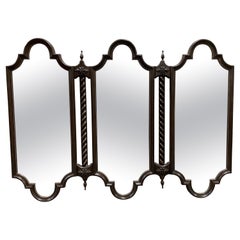 1970 Vintage Style Méditerranéen Miroir Triple Dresser