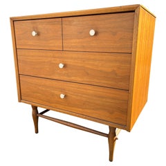 1970s Vintage Mid Century Modern Compact Dresser in Kipp Stewart Style