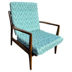 Sedia da salotto vintage del 1970 in stile danese del Mid Century Modern