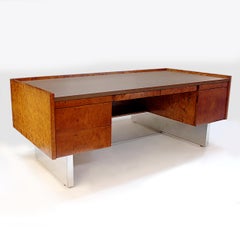 1970s Vintage Mid-Century Modern Minimalist Executive Floating Desk by Biltrite
