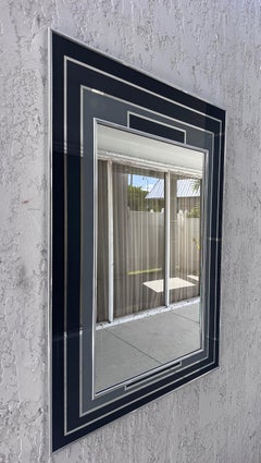 1970s Vintage Mid-century Monochromatic-Toned Mirror