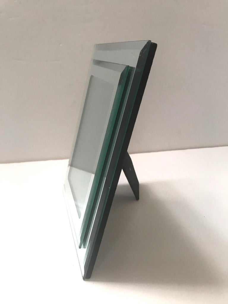 1970s Vintage Mirrored Picture Frame For Sale at 1stdibs