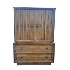 1970s Vintage Modern Broyhill Brasilia Style Tall Dresser