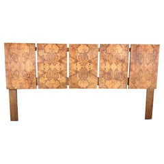 1970s Used Modern Burl King Headboard by Milo Baughman for Lane