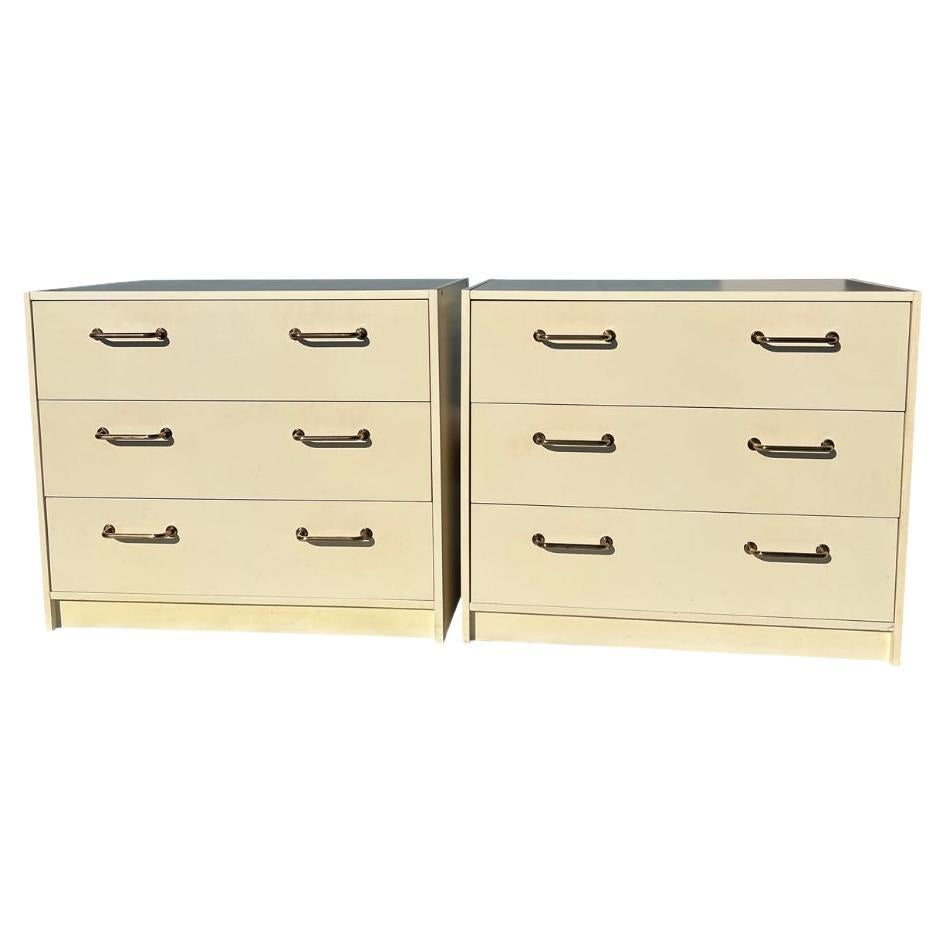 1970s Vintage Henry Link Faux Bamboo Dresser in Coastal Boho Chic Style