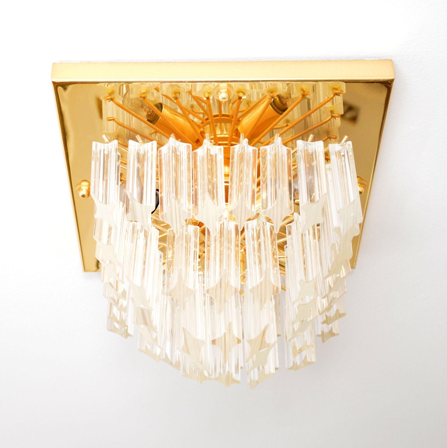 Italian 1970s Vintage Murano Glass Ceiling Light by Paulo Venini For Sale