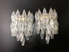 1970s Vintage Murano Italian Poliedri Glass Appliques