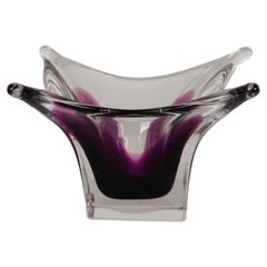 Vintage Murano sommerso Bowl, Italy 1970s