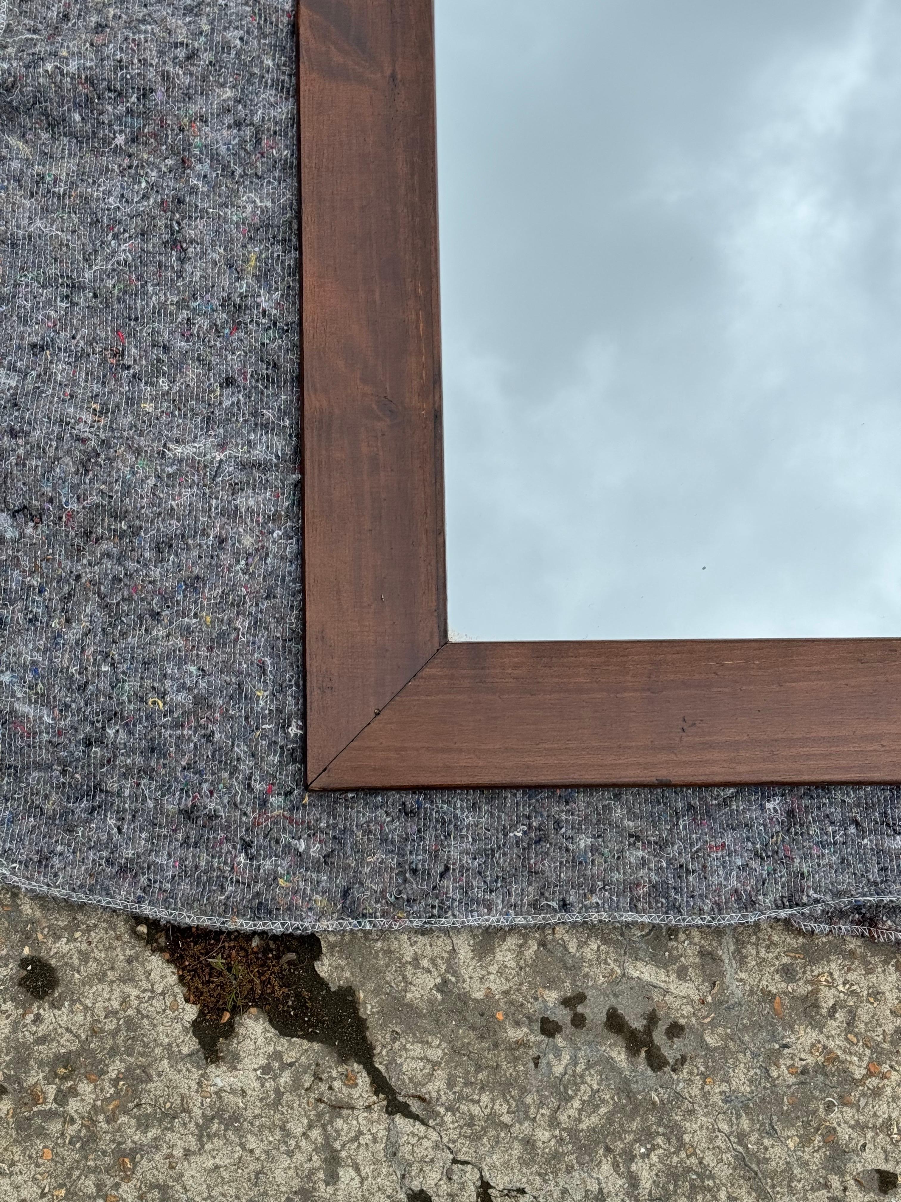 1970er Jahre VINTAGE OAK MIRROR J1 (Handgefertigt) im Angebot