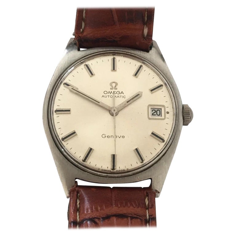 1970s Vintage Omega Automatic Geneve Wristwatch For Sale ...