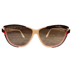 1970s Vintage Oversized Italian Sunglasses by Luxottica