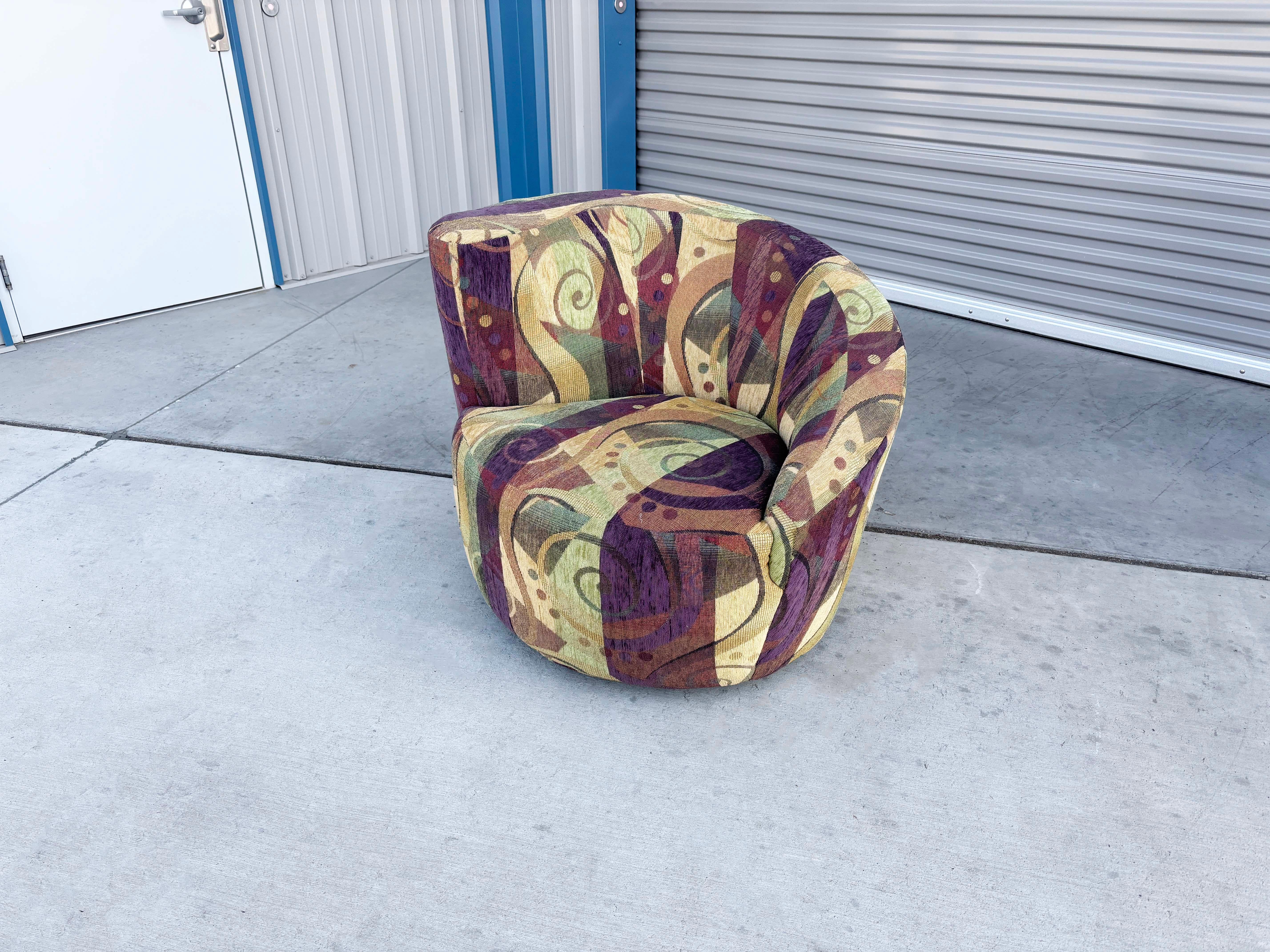Paire de chaises longues pivotantes Nautilus des années 1970 en vente 1