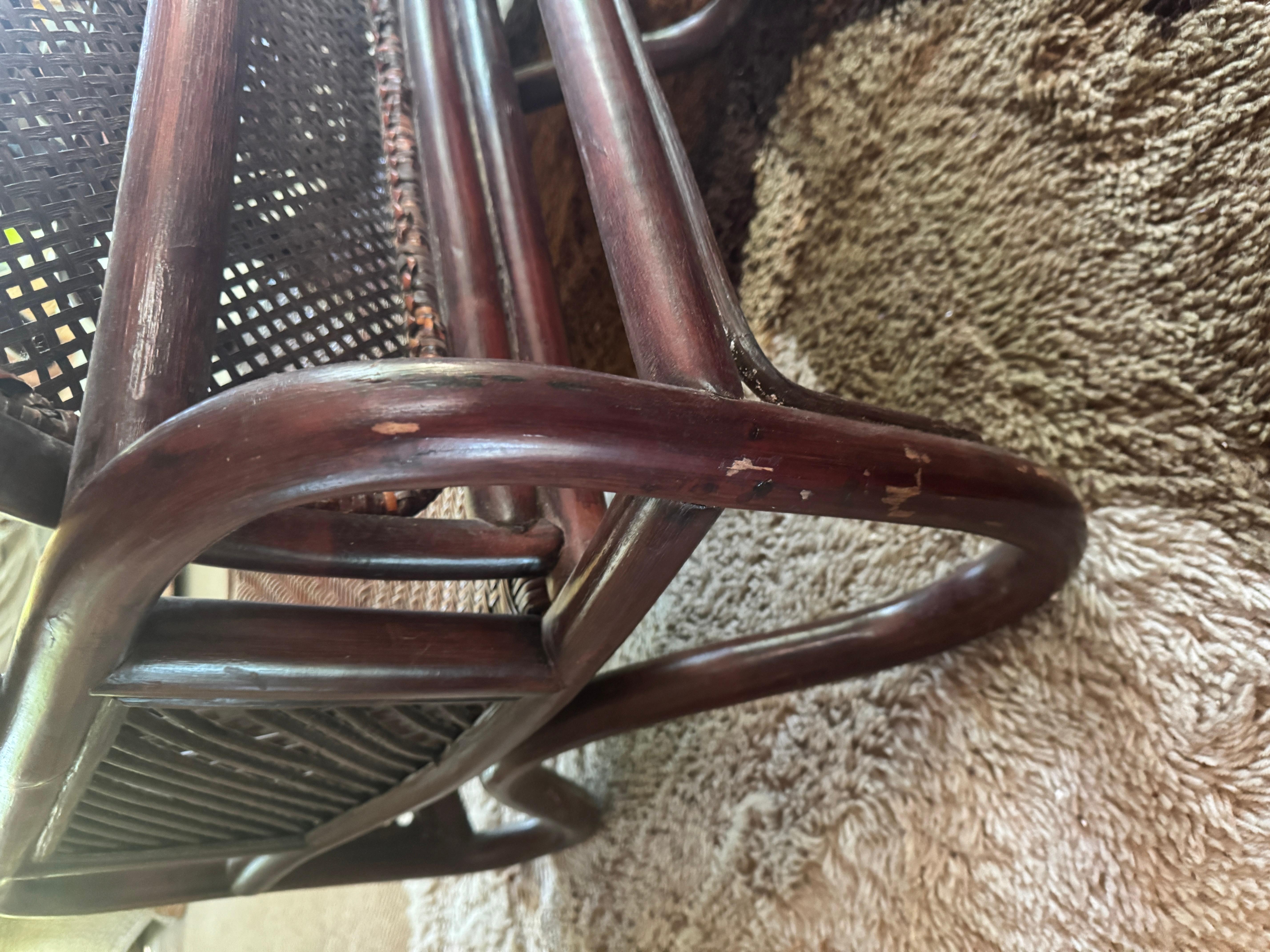 1970 Vintage Patio Bamboo Armchairs - a Pair en vente 8