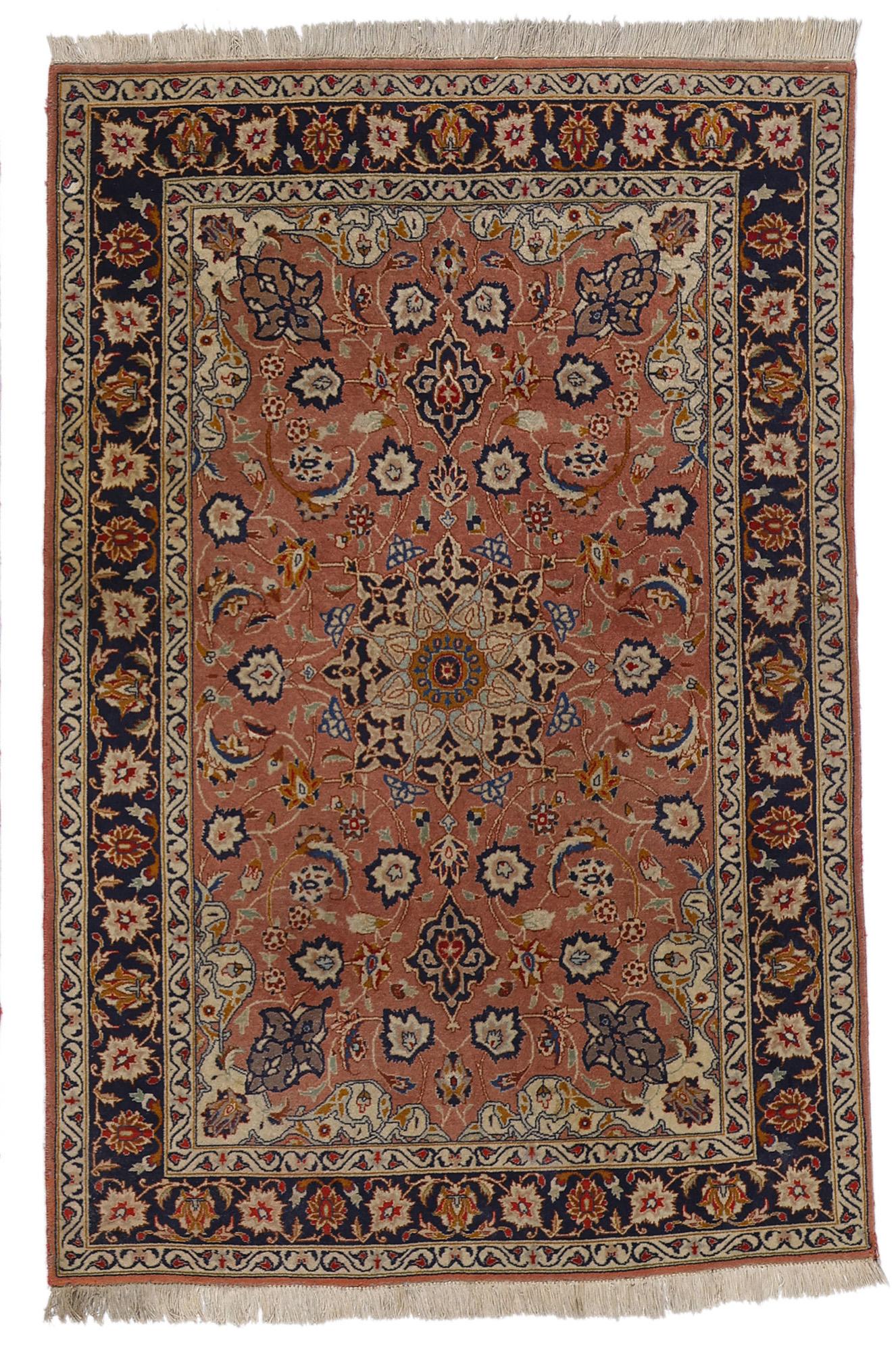 1970s Vintage Persian Tabriz Rug, Timeless Elegance Meets Historical Richness For Sale 2