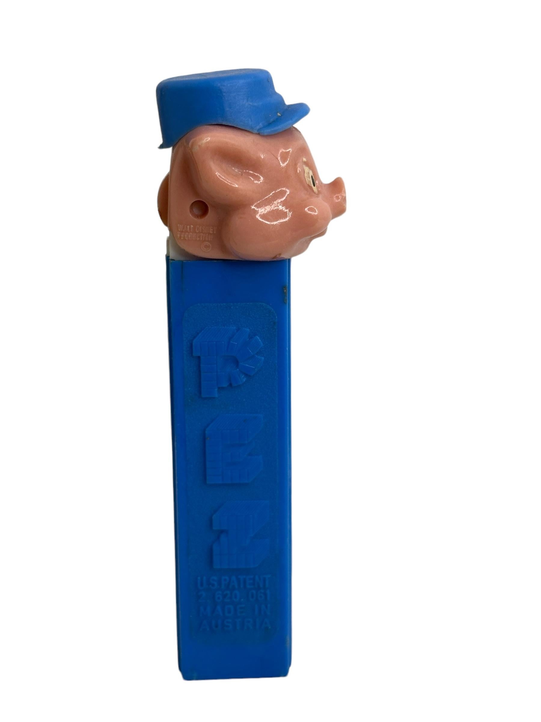 Fin du 20e siècle Porte-bonbons Disney Pez Pig, U.S Pat. 2.620.061, sans pieds, Autriche, années 1970 en vente