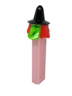 1970s Vintage Pez Witch Candy Dispenser U.S, Pat. 2.620.061 No Feet