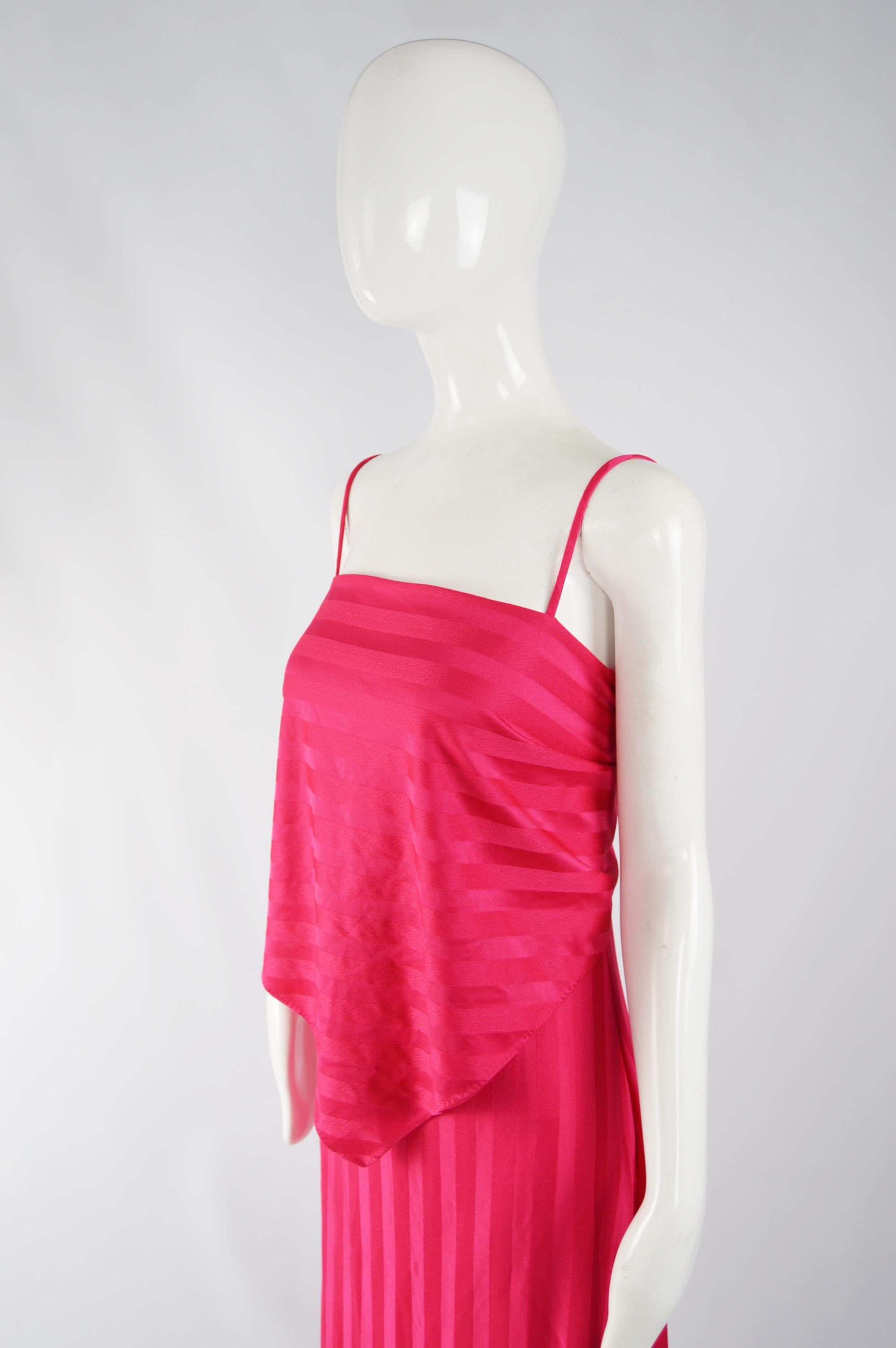 Women's 1970s Vintage Pink Maxi Dress For Sale