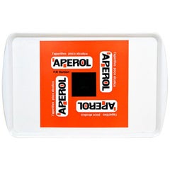 1970s Vintage Plastic Italian Aperol Bar Tray