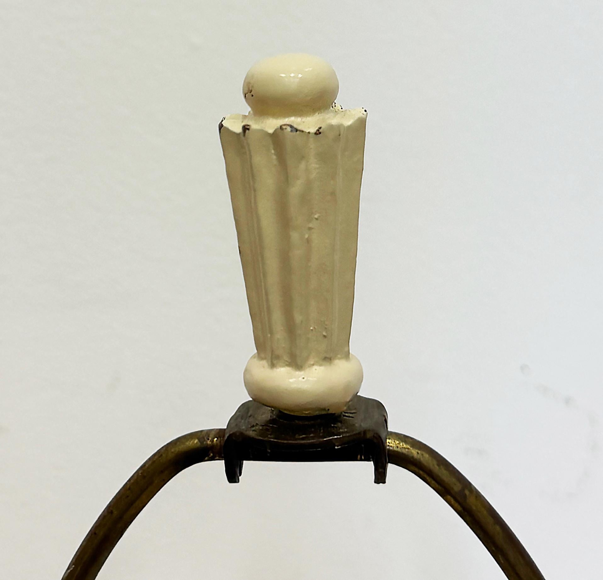 1970s Vintage Pottery Lamps, Manner of Jacques Grange, Pair im Zustand „Gut“ im Angebot in Miami, FL