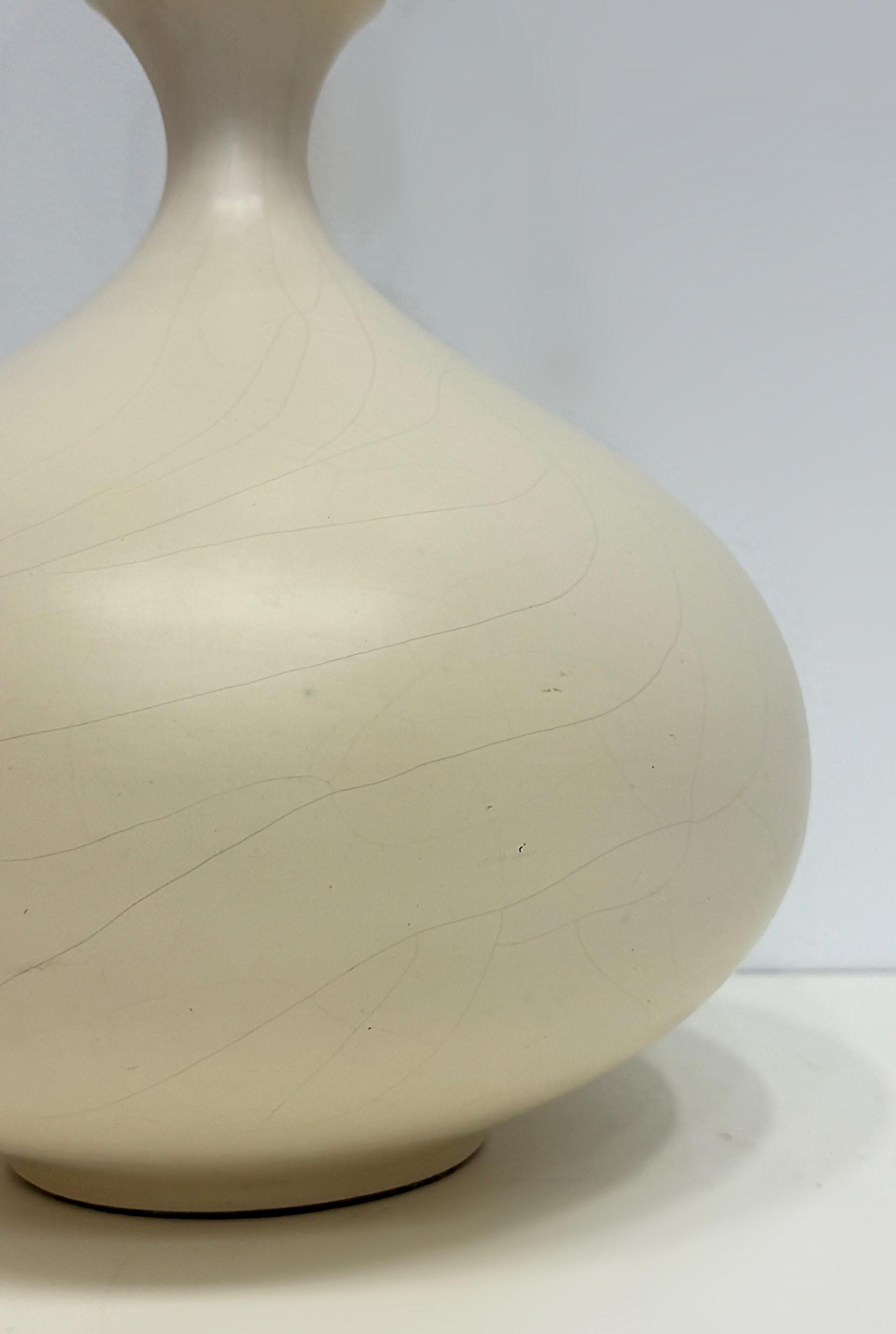 1970s Vintage Pottery Lamps, Manner of Jacques Grange, Pair im Angebot 1