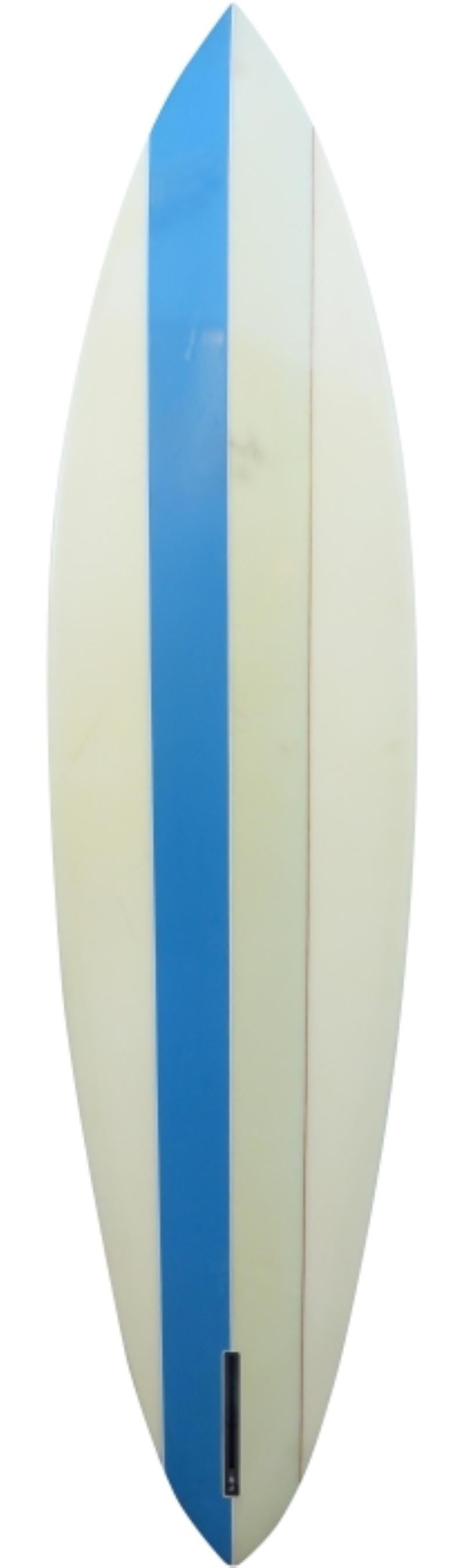 Mid-1970s progressive surfboards single fin surfboard shaped by Dave Johnson. A fantastic example of a vintage surfboard shaped in Santa Barbara, California in the 1970s.